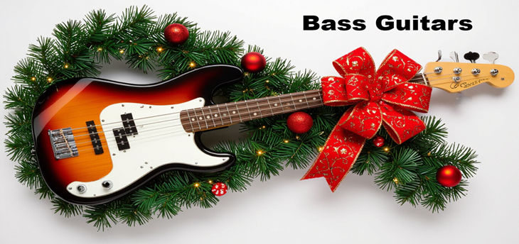 Bass Guitars for Christmas