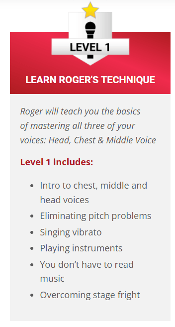 Level 1 - Learn Roger Love Technique