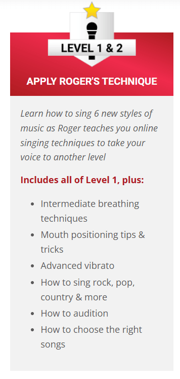 Level 2 - Apply Roger Loves Techniques