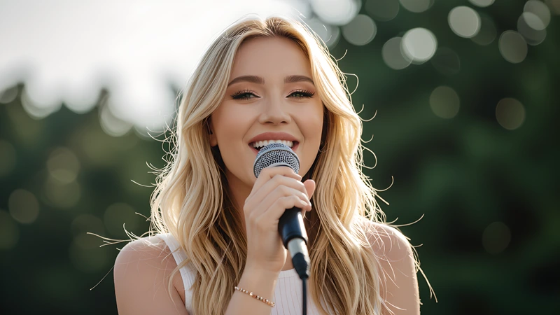 Roger Love Voice Coach - Blonde Woman Singing