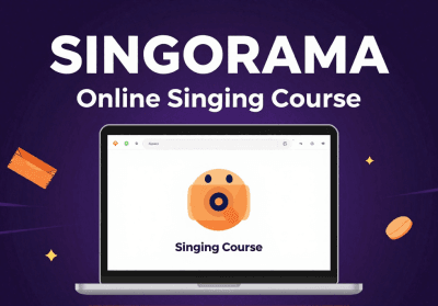 Singorama course download page with MP3 audio lessons, vocal exercises, eBooks, and bonus recording software