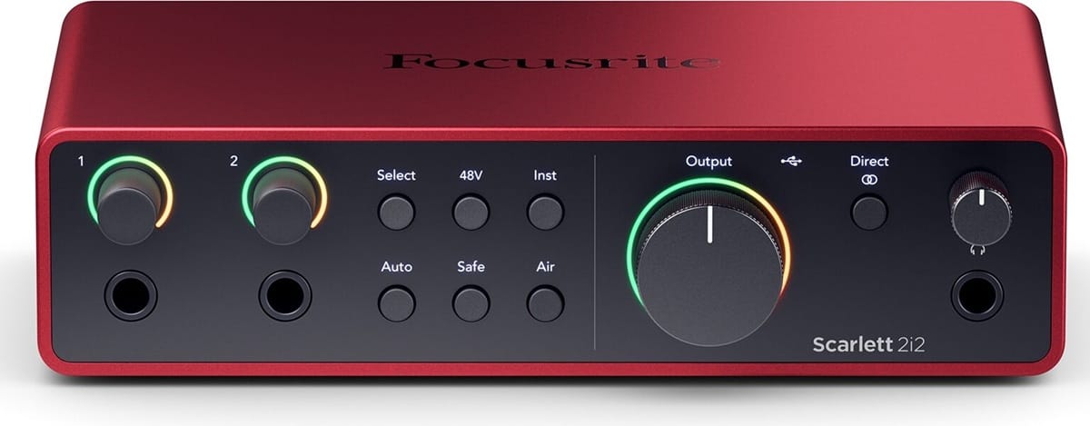 Best Audio Interfaces for Home Vocal Recording -FOCUSRITE-SCARLETT-2I2