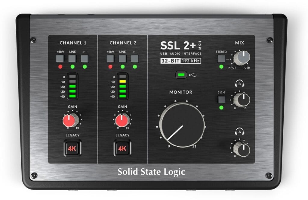 Solid State Logic SSL 2+ MKII USB-C Audio Interface