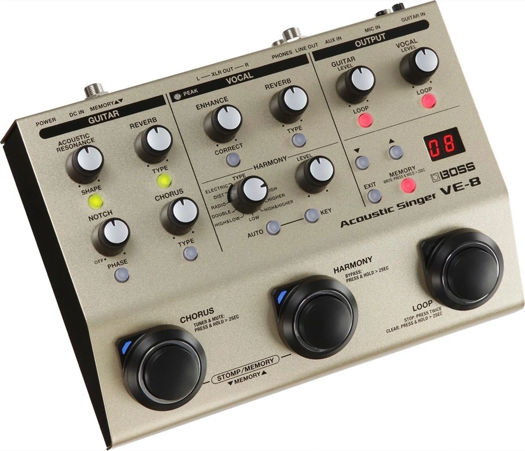 Boss VE-8 Vocal FX Pedal