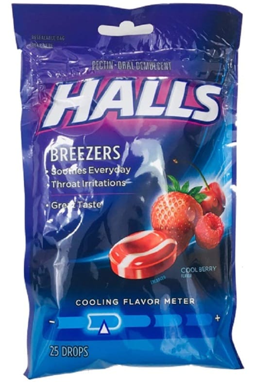 Halls Breezers - Pectin-based drop