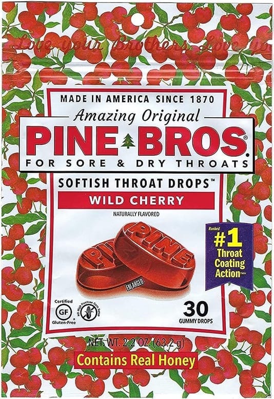 Pine Brothers Softish Throat Drops - Glycerin-based soft drop